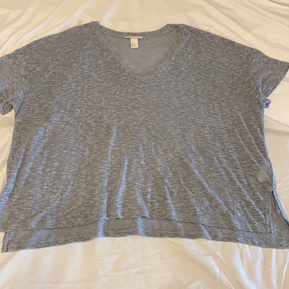 Oversized V-neck Top